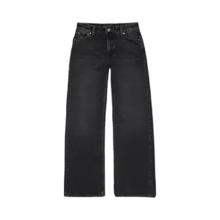 Loose Women's Jeans Nudie Jeans Wide Heidi Slow Black