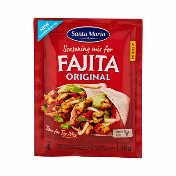 Santa Maria Fajita Seasoning Mix - Pittige Kruidenmix Voor Kip Of Rundvlees - 5x 28g thumbnail