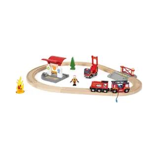 Brio Treinset bij de brandweer