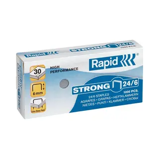 10 X Rapid Heftklammern 24/8 Verzinkt Strong Ve=2000 Stück