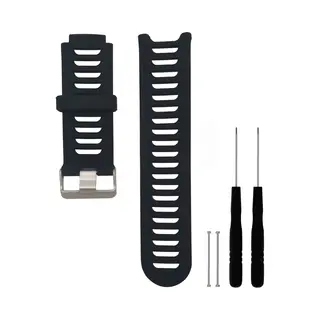 Inf 20mm Breathable Silicone Replacement Strap For Garmin Forerunner 910XT - Soft Silicone Sport Waterproof Watch Band, Adjustable Unisex Straps For
