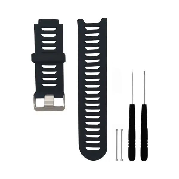 Inf 20mm Breathable Silicone Replacement Strap For Garmin Forerunner 910XT - Soft Silicone Sport Waterproof Watch Band, Adjustable Unisex Straps For thumbnail