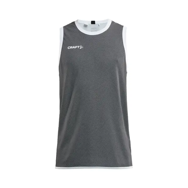 Craft Progress Reversible Basket Singlet M 1911109 - Black/White - Xxl thumbnail