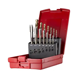 Dormer L114 No 114 14 Piece Hss Metric Tap And Drill Set