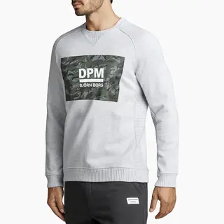 Björn Borg - Heren - Basic Dpm Crew Sweatshirt - Grijs/Multicolour - Maat M