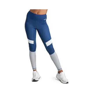 Björn Borg - Dames - Borg High Waist Tights - Blauw/Grijs/Multicolour - Maat 40