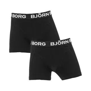Björn Borg Jongens Premium Cotton Stretch 2P Boxers Zwart