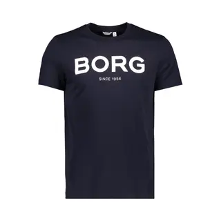 Björn Borg Bb Logo Leisure - T-Shirt - Tee- Top - Heren - Maat M - Donker Blauw