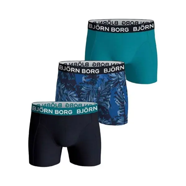 Björn Borg Core Korte Short - 3 Pack Blauw - 10001752-MP004 - 158 - Mannen thumbnail