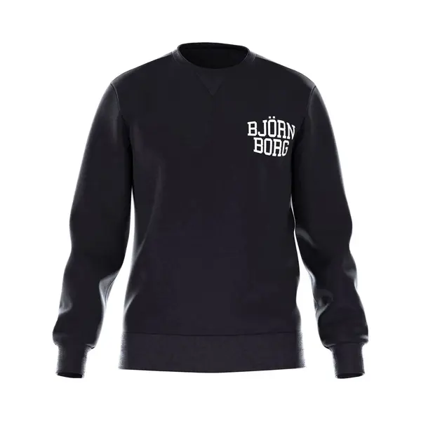 Björn Borg - Heren - Borg Essential Crew Sweatshirt - Zwart - Maat M thumbnail