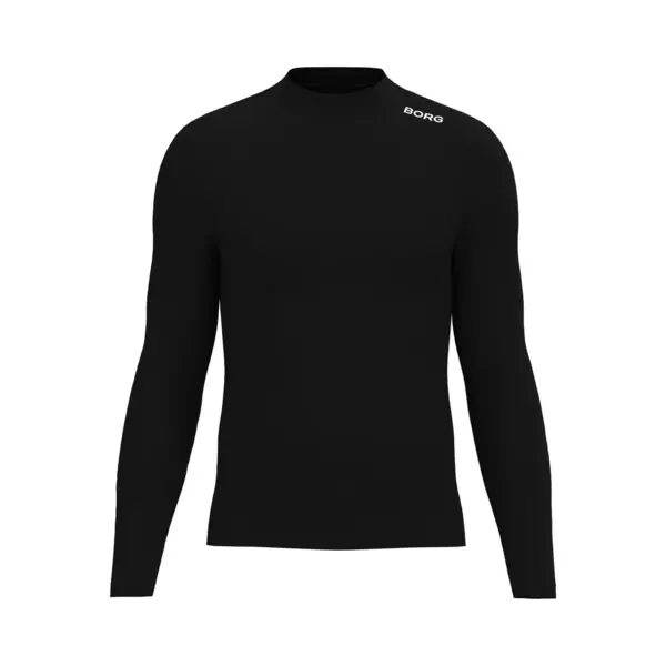 Björn Borg Heren Sport Top Met Lange Mouwen - Merino Blend - Merino Wollen Thermoshirt - Heren Thermo Ondergoed - L - Zwart thumbnail