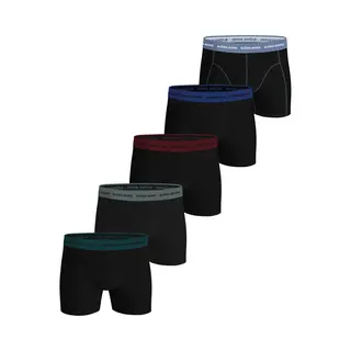 Björn Borg Cotton Stretch Boxershort Heren - Zwart/Groen/Blauw/Rood - 5 Stuks - Heren Onderbroeken - Katoenen Boxer - Maat M