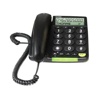Doro PhoneEasy 312cs Analoge telefoon Nummerherkenning Zwart