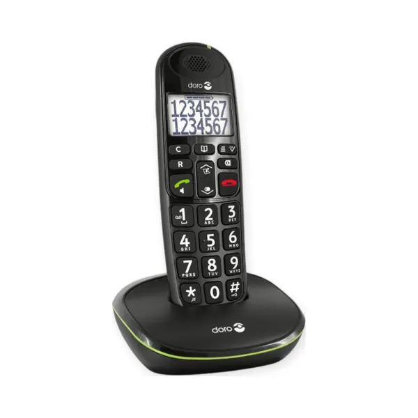 Doro PhoneEasy 110 Dect-telefoon Nummerherkenning Zwart thumbnail