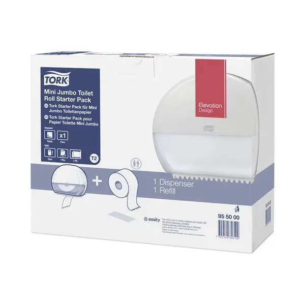 Tork 955000 Toilettenpapierspender Weiß Rollen-Toilettenpapierspender thumbnail