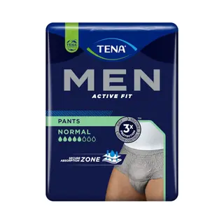 Tena - Tena Herren Active Fit Normal Grau (L/Xl) Hosen - 10 Stück
