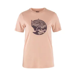 Fjällräven Damen Abisko Wool Fox Ss T-Shirt, Chalk Rose/Port, M