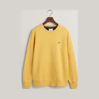 Gant For Man. 2006065 Shield Navy Crew Neck Sweatshirt (L), Casual, Cotton, Long Sleeve