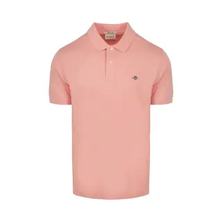 Gant Shield Piqué Poloshirt Roze - Maat 4XL - Heren