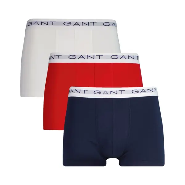 Gant Boxershorts Donkerblauw / Knalrood / Wit thumbnail