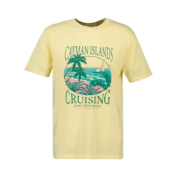 Gant Placed Graphic T-shirt Met Korte Mouwen Geel M Man thumbnail