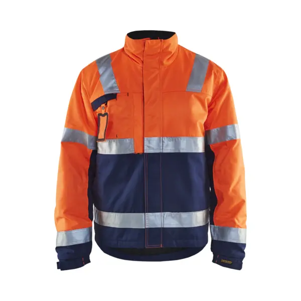 Blaklader Arbeitsjacke Winter Hochsichtbarkeit 4862 - Neonorange/marine 4xl thumbnail