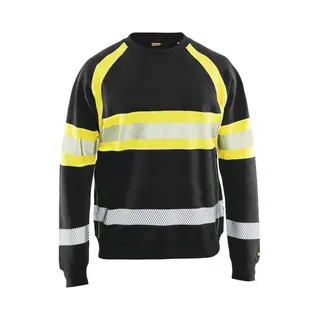 Blaklader Sweater High Vis 3359 - Zwart/fluo Geel