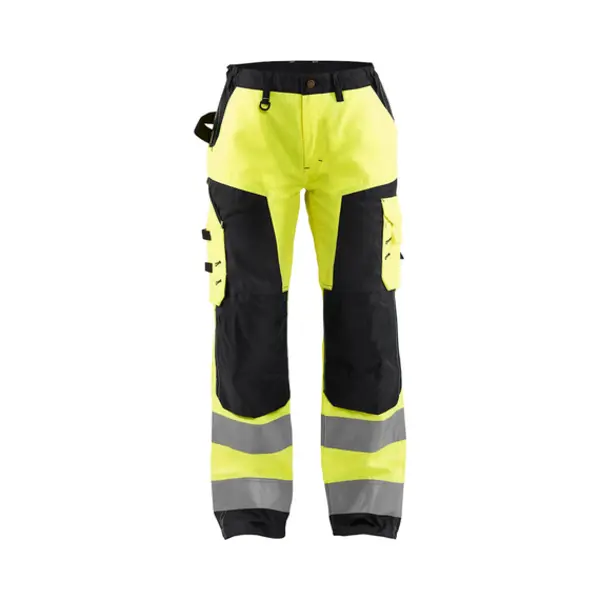 Blakläder 715518113399 Broek Zwart, Geel thumbnail