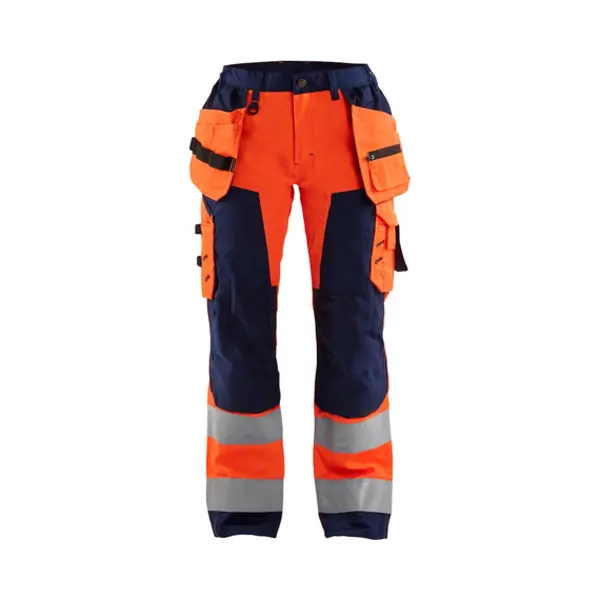 Blakläder 715618115389 Broek Marineblauw , Oranje thumbnail
