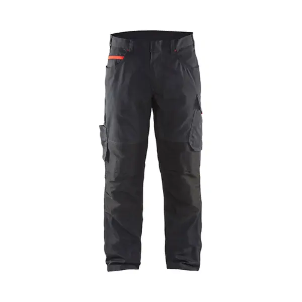 Blakläder 14951330 Broek Zwart, Rood thumbnail
