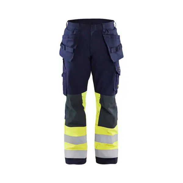 Blakläder 147915148933 Broek Marineblauw , Geel thumbnail