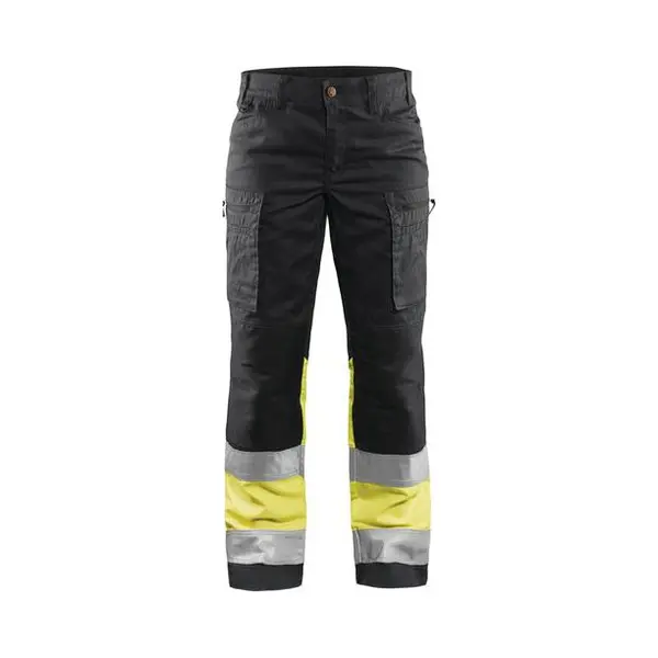 Blaklader Werkbroek Dames High Vis Met Stretch 7161 - Marineblauw/geel thumbnail