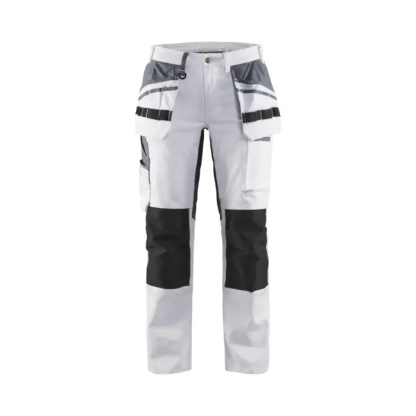 Blåkläder Dames Schilders Werkbroek Stretch 7910 Wit/Zwart - Maat 48 thumbnail