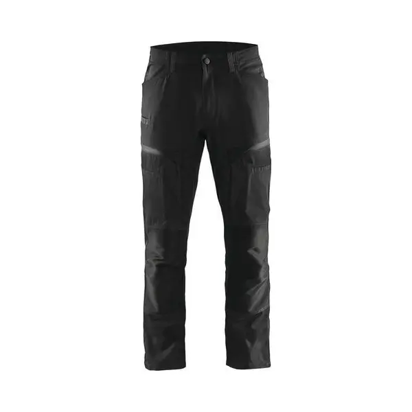 Blaklader Arbeits-hose Stretch 1456 - Schwarz/dunkelgrau 3xl - Fr(56) - Se(c62) - Normen thumbnail