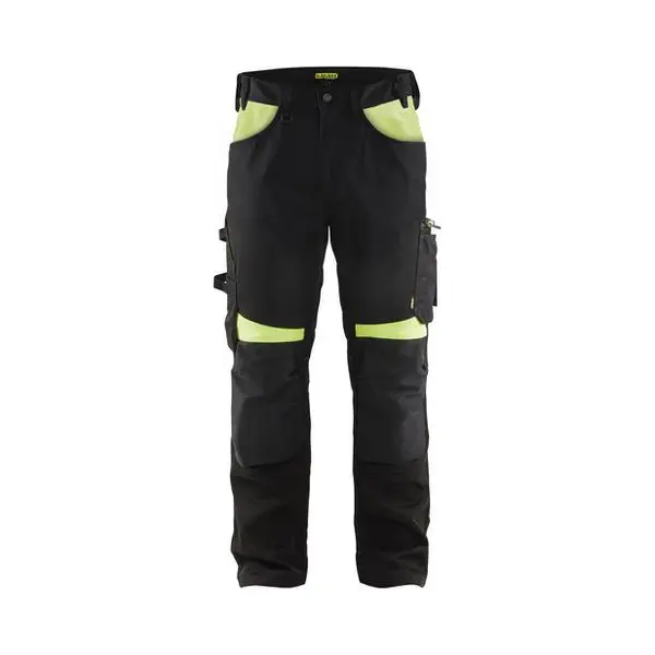 Werkbroek 1556 Zwart/fluorescerend Geel - Blaklader thumbnail
