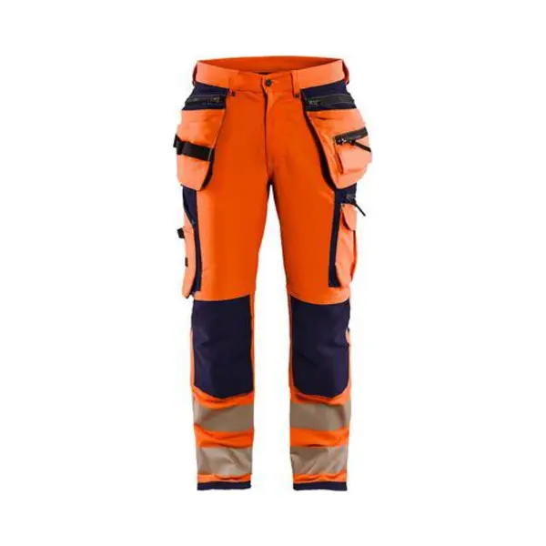 Blaklader Werkbroek High Vis Met Stretch Oranje/Marineblauw - Blåkläder thumbnail
