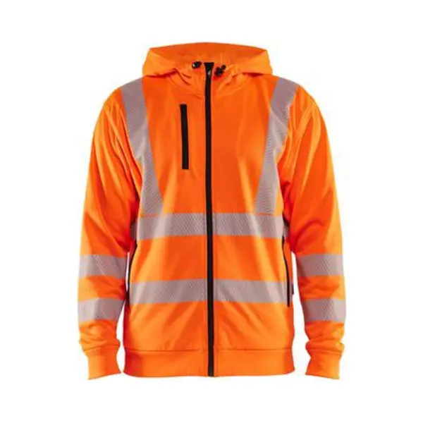 Blaklader Hochsichtbarer, Zipbarer Arbeitshoodie 3565 - Orange L thumbnail