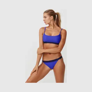 Röhnisch Banded Briefs Bikinibroekje Dames - Blue - Maat Xl