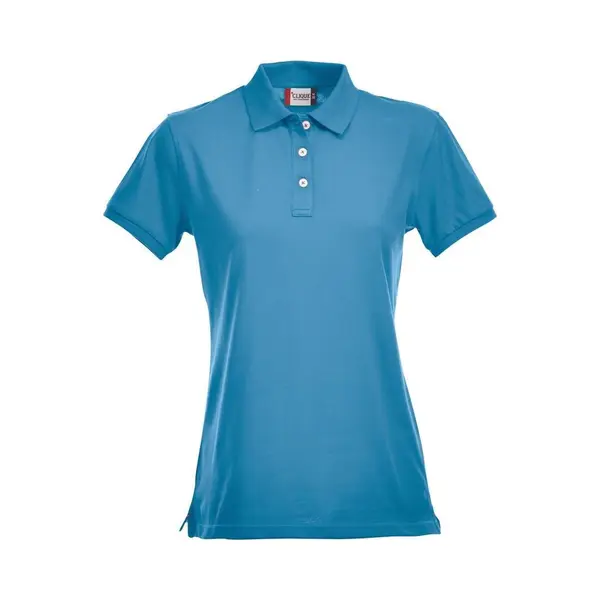 Clique Stretch Premium Polo Women 028241 - Turquoise - M thumbnail