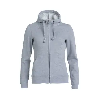 Clique Sweatshirt Mit Kapuze Für Damen Mit Reißverschluss, Grau (Grau Melange), Xxl