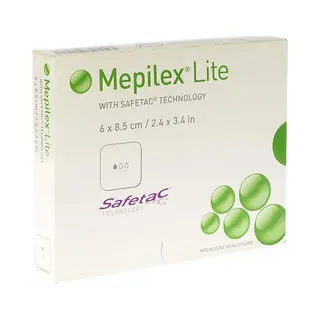 Mepilex Lite Dun Verb Sil Ster 6x 8, 50cm 5 284000