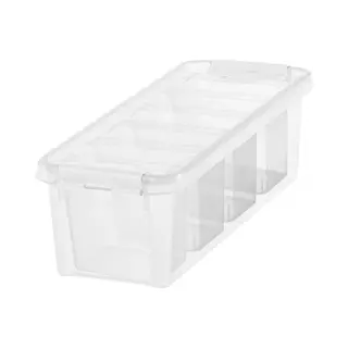 SmartStore - Classic 04 Opbergbox 3, 5 Liter Met Vakverdeler - Polypropyleen - Transparant