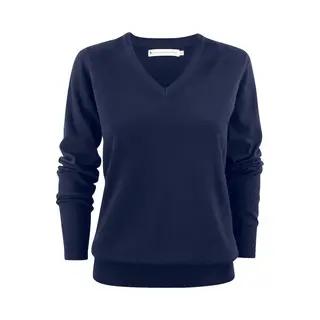 James Harvest Sweater Ashland V-Neck Woman 2122505 - Marine - Xl