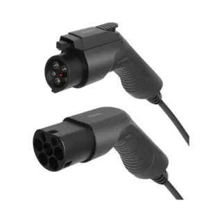 Deltaco Ev-1105 oplaadkabel voor elektrische voertuigen Zwart Type 2 Type 1 1 5 m