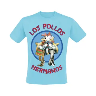 Breaking Bad T-shirt - Los Pollos Hermanos - S Tot 4XL - Voor Mannen - Lichtblauw