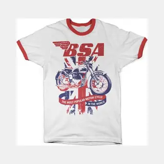Hybris Bsa Heren Tshirt -L- Union Jack Wit