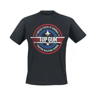 Top Gun Fighter Weapons School T-Shirt Black