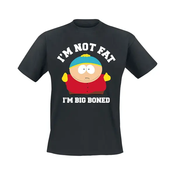 South Park I'm Not Fat, I'm Big Boned! T-Shirt Black thumbnail