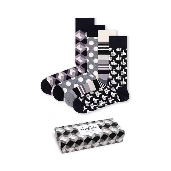 Happy Socks Black & White Giftbox - Maat 41-46 thumbnail