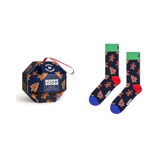 Happy Socks Gingerbread Cookiess Gift Box Half Socks Eu 36-40 thumbnail